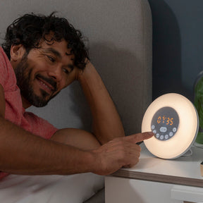 Despertador Amanecer Recargable con Altavoz Sunrilk InnovaGoods